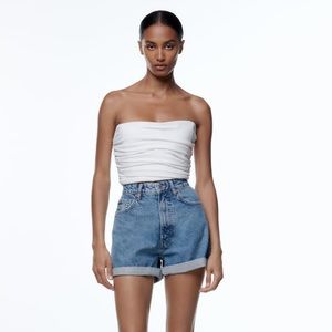 Zara - Mom Fit Denim Shorts